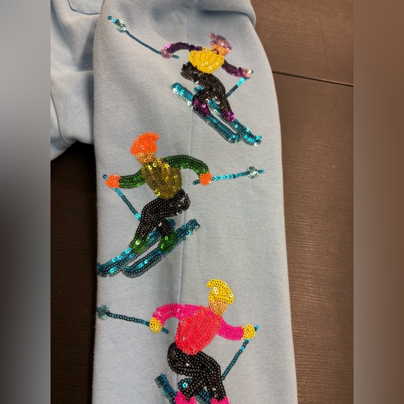 QUEEN OF SPARKLES Multicolor Sequin Joggers - Picture 2 of 3